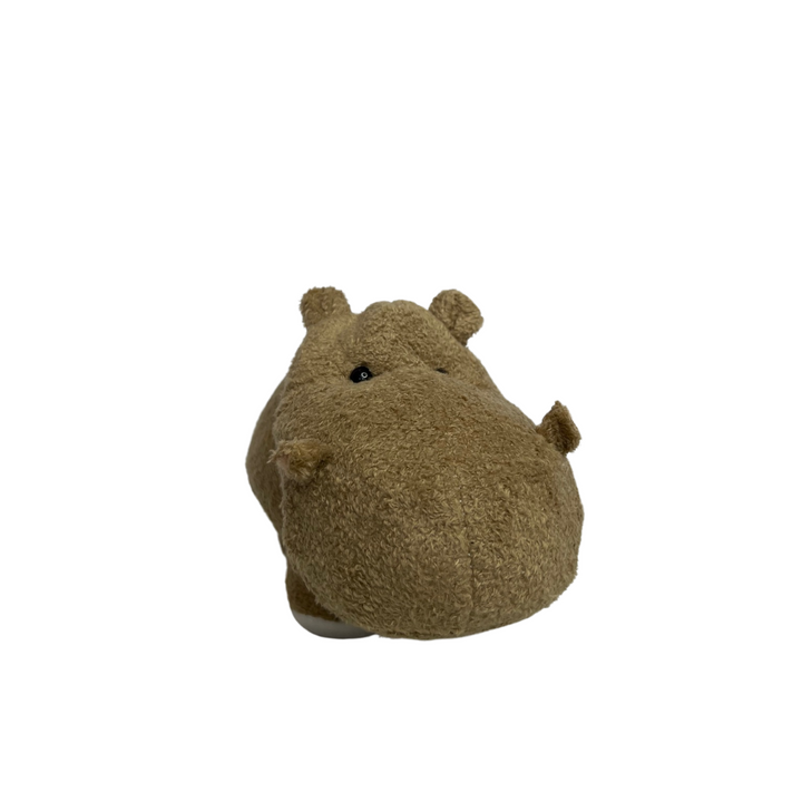 Hippo Plush Toy Brown Front