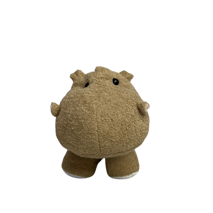 Hippo Plush Toy Brown Front