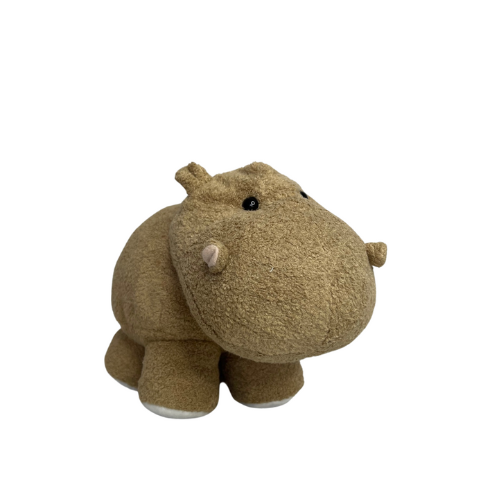 Hippo Plush Toy Brown Front