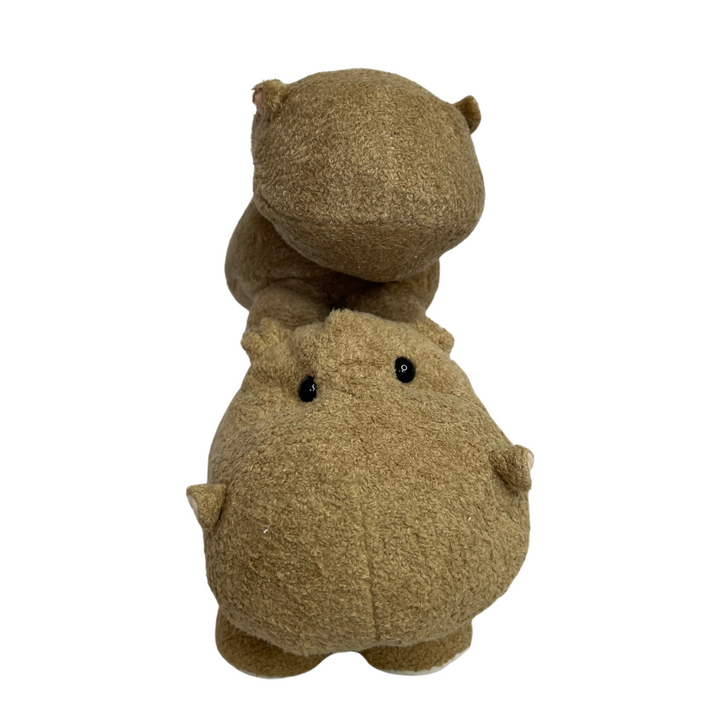 Hippo Plush Toy Brown Stack