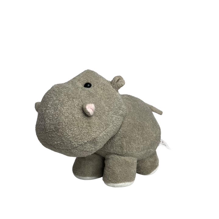 Hippo Plush Toy Grey Front