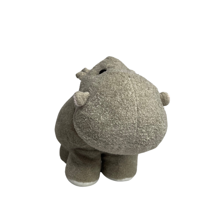 Hippo Plush Toy Grey Front