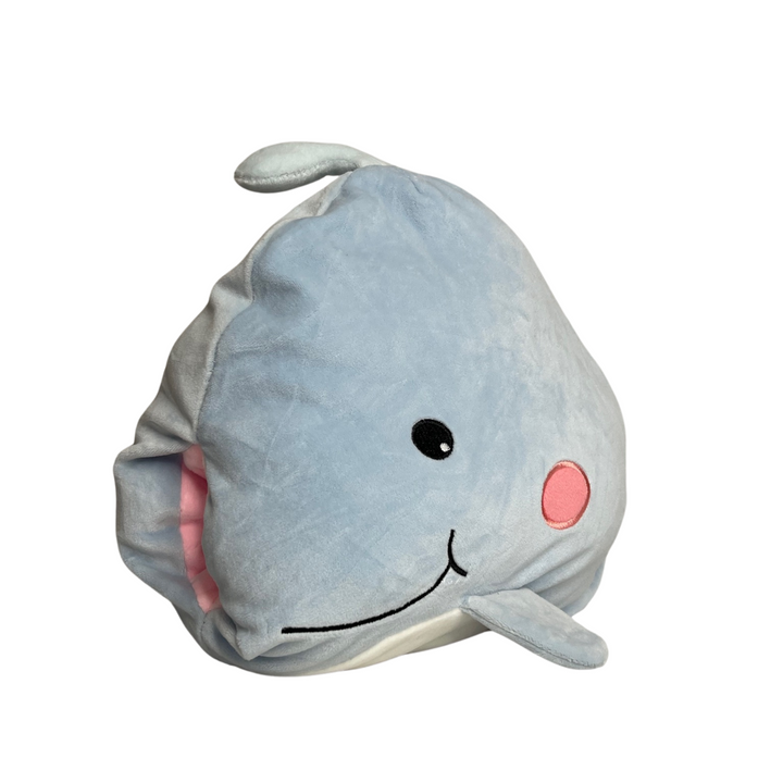 Stuffed Animal Blue Whale Front